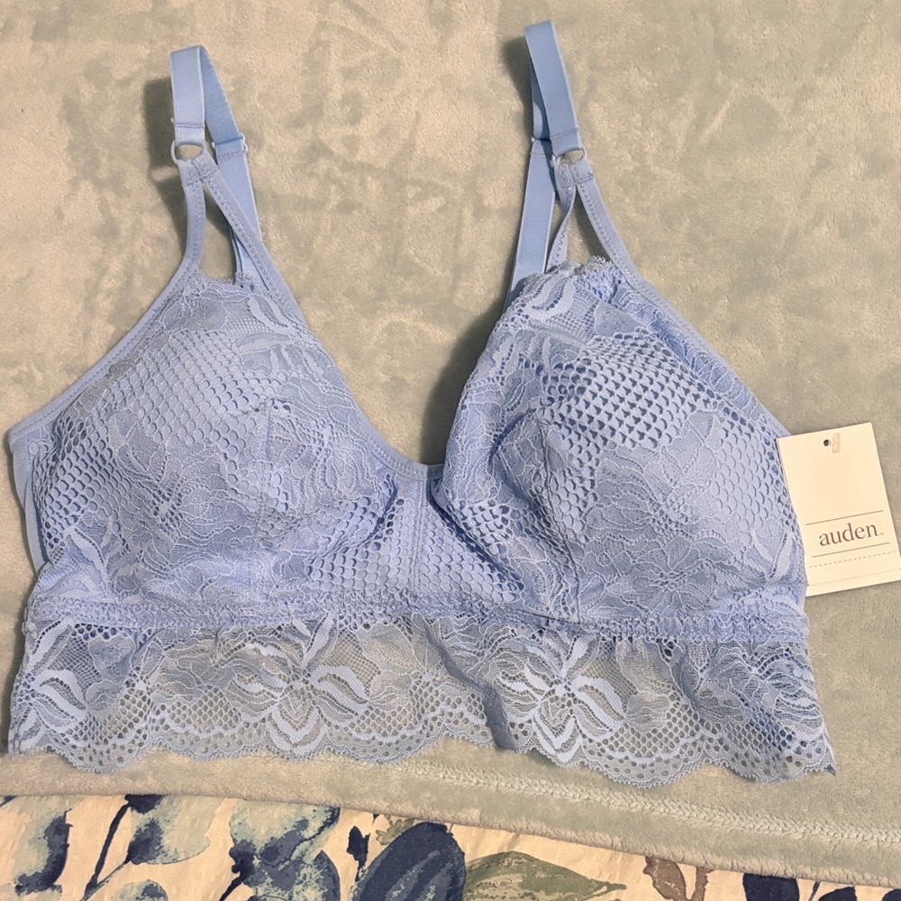 Auden Sky Blue Lace Bralette